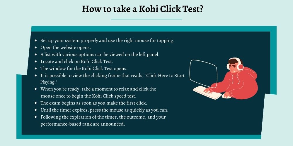 Check your Clicks Per Second  Kohi Click Test - Check your Kohi click  Speed - 2022