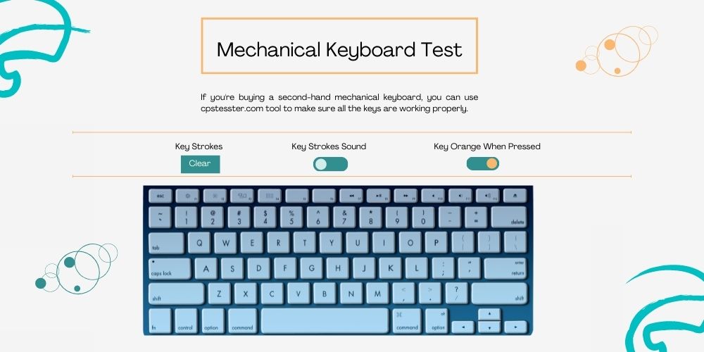 Mechanisch toetsenbord test