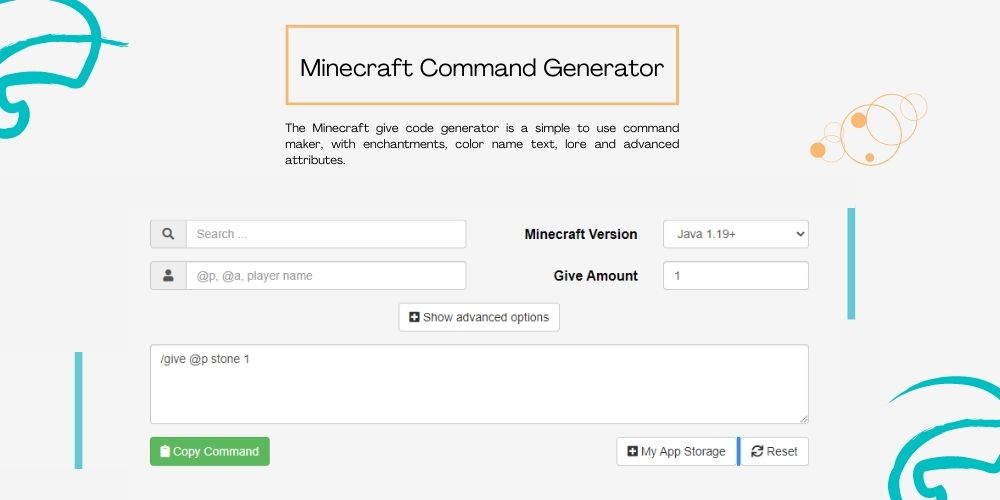 Minecraft Command Generator