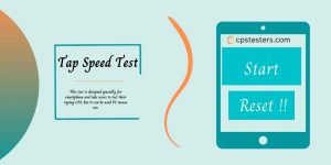 Tap Speed Test - Check Your Taps Per Second Online