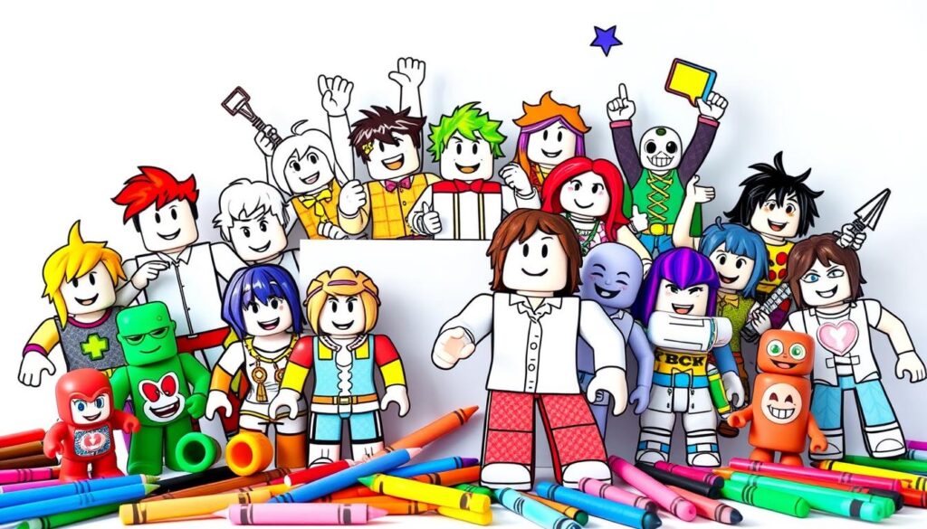 Roblox coloring pages