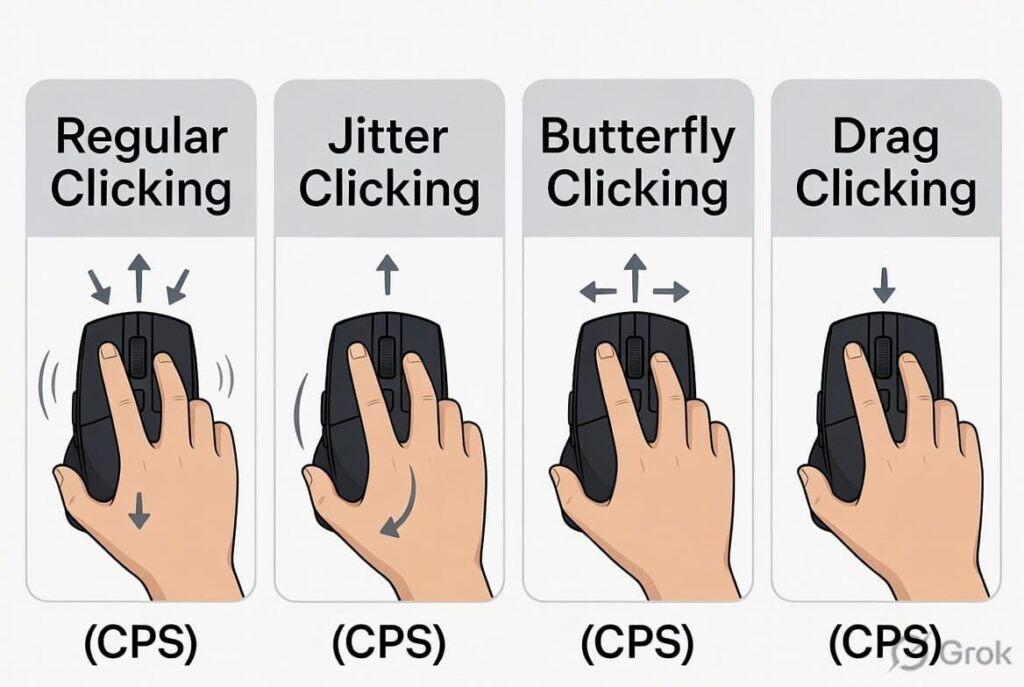Clicking Techniques and Their CPS Potential
