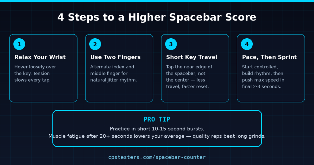 spacebar technique tips