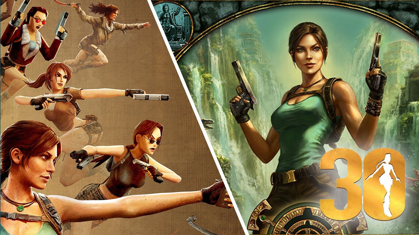 Tomb Raider Runes Tomb Raider 30th anniversary wallpaper shows the evolution of an icon ...